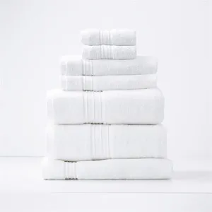 Renee Taylor Brentwood 7 Piece White Bath Towel Pack by null, a Towels & Washcloths for sale on Style Sourcebook