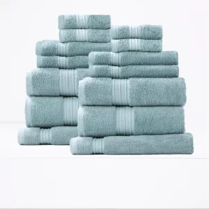 Renee Taylor Brentwood Low Twist 14 Piece Gray Mist Towel Pack by null, a Towels & Washcloths for sale on Style Sourcebook