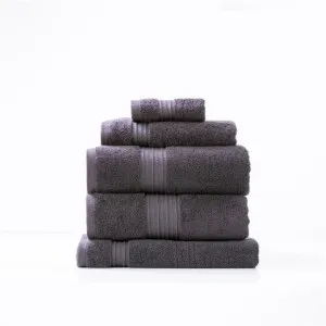 Renee Taylor Brentwood Low Twist 5 Piece Carbon Towel Pack by null, a Towels & Washcloths for sale on Style Sourcebook