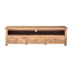 Morgan Solid Mango Wood Timber Parquetry 3 Drawer TV Unit, 190cm by Dodicci, a Entertainment Units & TV Stands for sale on Style Sourcebook