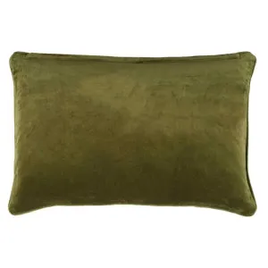 Chelsea Feather Filled Velvet Lumbar Cushion, Green by Florabelle, a Cushions, Decorative Pillows for sale on Style Sourcebook
