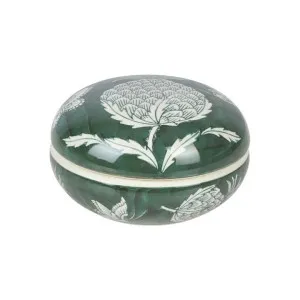 Thistle Porcelain Trinket Bowl with Lid by Florabelle, a Decorative Boxes for sale on Style Sourcebook