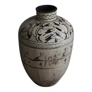 Yunlin 130 Year Antique Oriental Terracotta Urn by Florabelle, a Vases & Jars for sale on Style Sourcebook
