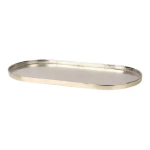 Flanders Metal Oval Tray, Large, Silver by Florabelle, a Trays for sale on Style Sourcebook