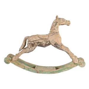 Deffit Antique Mango Wood Rocking Horse by Florabelle, a Decor for sale on Style Sourcebook