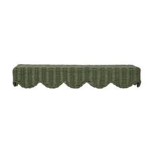 Belle Rattan Wall Shelf, 60cm, Sage by Florabelle, a Wall Shelves & Hooks for sale on Style Sourcebook