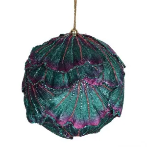 Norford Ginko Leaf Hanging Bauble, Teal by Florabelle, a Decor for sale on Style Sourcebook