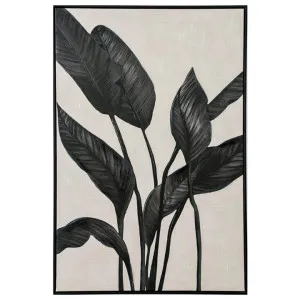 "Black Foliage" Framed Enhanced Canvas Wall Art Print, No.2, 90cm by Florabelle, a Artwork & Wall Decor for sale on Style Sourcebook