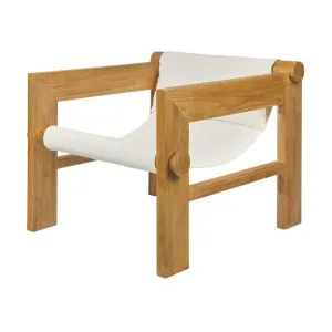 Twyla Timber Sling Chair, Natural / White by MRD Home, a Chairs for sale on Style Sourcebook