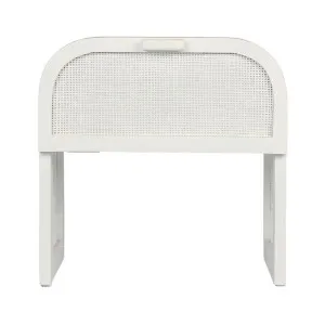 Grace Timber & Rattan Bedside Table, Chalk by MRD Home, a Bedside Tables for sale on Style Sourcebook