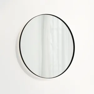 Round Mirror LED 800mm - Matte Black by ABI Interiors Pty Ltd, a Illuminated Mirrors for sale on Style Sourcebook