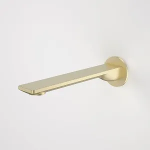 Caroma Urbane II Low Lead Round 220mm Basin/Bath Outlet Brushed Brass by Caroma, a Bathroom Taps & Mixers for sale on Style Sourcebook