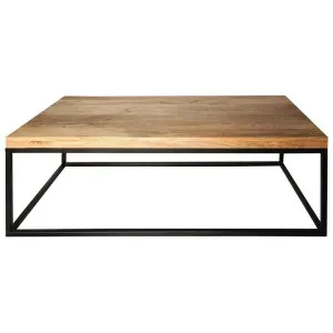 Jal Mango Wood & Iron Coffee Table, 120cm by Fobbio Home, a Coffee Table for sale on Style Sourcebook
