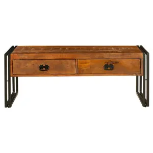 Astra Mango Wood & Metal 2 Drawer Coffee Table, 120cm by Fobbio Home, a Coffee Table for sale on Style Sourcebook