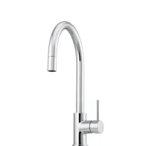 Venice Pull-Out Gooseneck Mixer | Made From Brass In Chrome Finish By Oliveri by Oliveri, a Kitchen Taps & Mixers for sale on Style Sourcebook
