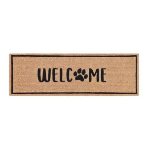J.Elliot PVC Backed Paw Welcome Coir Mat by null, a Doormats for sale on Style Sourcebook