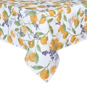 J.Elliot Orange White Tablecloth by null, a Table Cloths & Runners for sale on Style Sourcebook