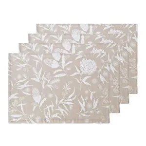 J.Elliot Bindi Grey Beige Placemats 4 Pack by null, a Placemats for sale on Style Sourcebook