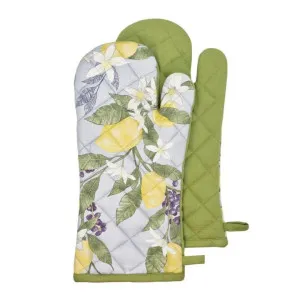 J.Elliot Lemon Sky & Bayleaf Oven Mitt 2 Pack by null, a Oven Mitts & Potholders for sale on Style Sourcebook