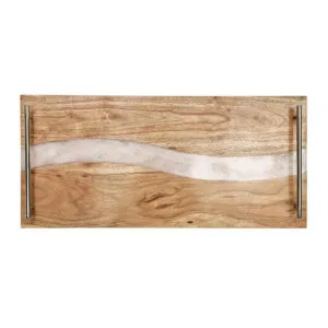 J.Elliot Bently White 60x28cm Serving Tray With Handles by null, a Trays for sale on Style Sourcebook