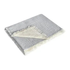J.Elliot Hayley Grey and Cream Throw by null, a Throws for sale on Style Sourcebook