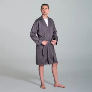 Men's Canningvale Alessio Robe - Navy Blue, L/XL (GENEROUS FIT), Bamboo Cotton by Canningvale, a Bathrobes for sale on Style Sourcebook