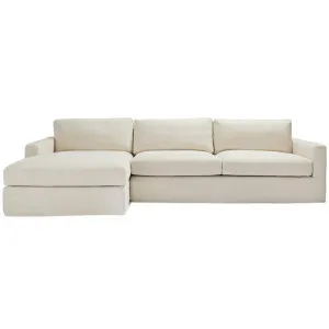 Sunday Duxton Bone Chaise Sofa - 3 Seater by James Lane, a Sofas for sale on Style Sourcebook