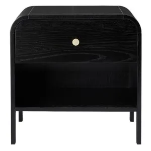 Soho Bedside Table Black - 1 Drawer by James Lane, a Bedside Tables for sale on Style Sourcebook