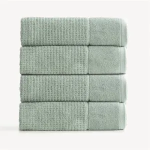 Renee Taylor Cambridge Textured 4 Piece Eucalyptus Bath Towel Pack by null, a Towels & Washcloths for sale on Style Sourcebook