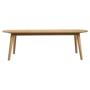 Huntley Oak Timber Oval Dining Bench, 130cm, Natural by Centrum Furniture, a Dining Tables for sale on Style Sourcebook