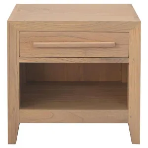 Dion Mindi Wood Bedside Table, Natural by Centrum Furniture, a Bedside Tables for sale on Style Sourcebook