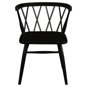 Sierra Oak Timber Dining Chair, Set of 2, Black by Centrum Furniture, a Dining Chairs for sale on Style Sourcebook