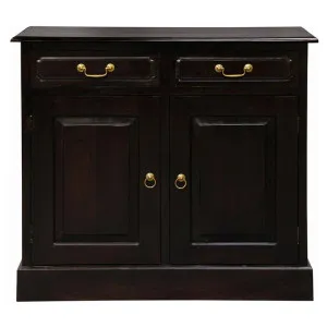 Tasmania Mahogany Timber 2 Door 2 Drawer Buffet Table, 100cm, Chocolate by Centrum Furniture, a Sideboards, Buffets & Trolleys for sale on Style Sourcebook