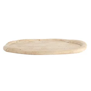 Emi Decorative Tray in Travertine - Beige by Urban Road, a Trays for sale on Style Sourcebook