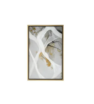 White Veins on Gray II Wall Art Canvas 85cm x 55cm by Luxe Mirrors, a Artwork & Wall Decor for sale on Style Sourcebook