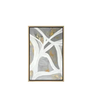 White Veins on Gray I Wall Art Canvas 85cm x 55cm by Luxe Mirrors, a Artwork & Wall Decor for sale on Style Sourcebook