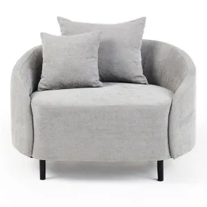 Freya Fabric Sofa Chair, Ash Grey by M Co Living, a Chairs for sale on Style Sourcebook