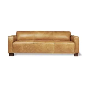 Cabot Leather Sofa, 3 Seater, Canyon Whiskey by Gus, a Sofas for sale on Style Sourcebook