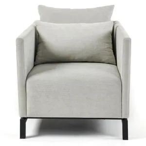 Armadale Fabric Armchair, Beige by M Co Living, a Chairs for sale on Style Sourcebook