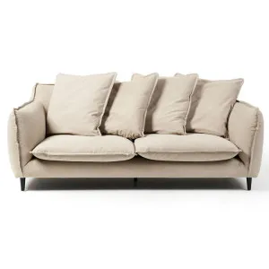Barkley Vintage Cotton Sofa, 3 Seater, Beige by M Co Living, a Sofas for sale on Style Sourcebook