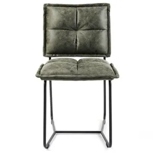 Cecil PU Leather Dining Chair, Olive Green by M Co Living, a Dining Chairs for sale on Style Sourcebook