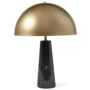 Dome Metal & Marble Table Lamp, Gold / Black by M Co Living, a Table & Bedside Lamps for sale on Style Sourcebook