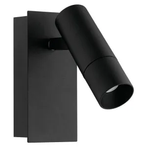 Tomares Metal LED Wall Spotlight, 4000K, Black by Eglo, a Wall Lighting for sale on Style Sourcebook