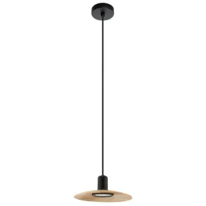 Mayazes Steel & Wood LED Pendnat Light, 3000K by Eglo, a Pendant Lighting for sale on Style Sourcebook