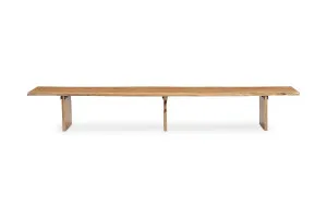 Dakota Block Wooden Bench, Teak, by Lounge Lovers by Lounge Lovers, a Chairs for sale on Style Sourcebook