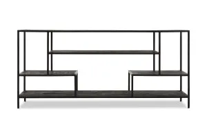 Maven Low Bookshelf, Black, by Lounge Lovers by Lounge Lovers, a Wall Shelves & Hooks for sale on Style Sourcebook