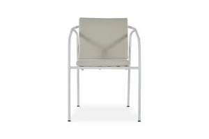 Pavilion Outdoor Dining Chair, White, by Lounge Lovers by Lounge Lovers, a Dining Chairs for sale on Style Sourcebook