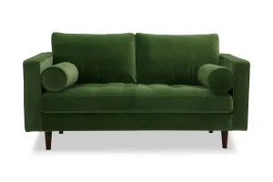 Draper Velvet 2 Seat Sofa, Green, by Lounge Lovers by Lounge Lovers, a Sofas for sale on Style Sourcebook