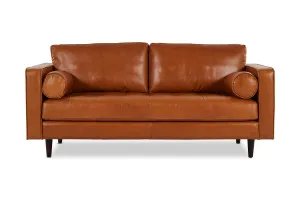 Draper Leather 2 Seat Sofa, Ranch Tan, by Lounge Lovers by Lounge Lovers, a Sofas for sale on Style Sourcebook