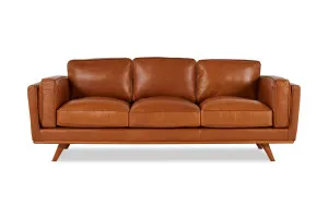 Baxter Leather 3 Seat Sofa, Ranch Tan, by Lounge Lovers by Lounge Lovers, a Sofas for sale on Style Sourcebook